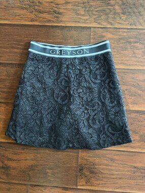 GREYSON Lennox Lace Skirt Golf Skort  Gray Size Small NWOT